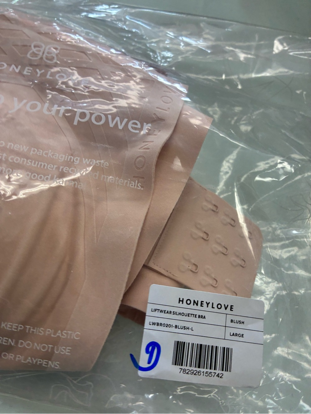 Honeylove Silhouette Wireless Bra Woman's Sz L  38 B/C Blush Shaping Comfort - Picture 12 of 15